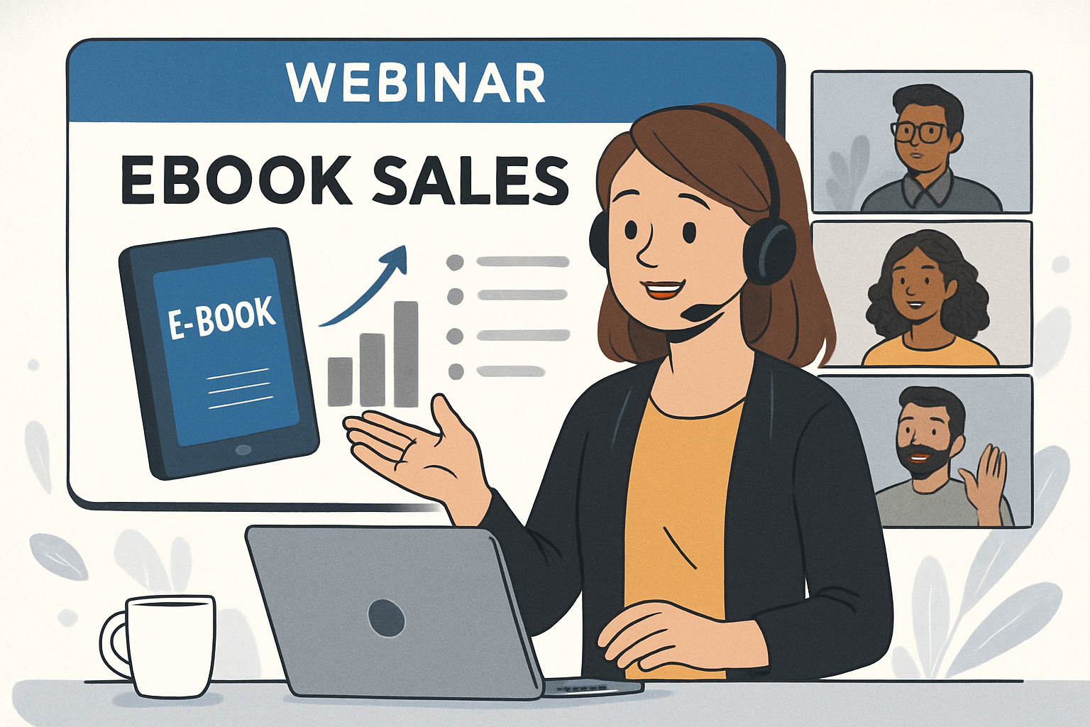 descubre estrategias efectivas para aprovechar webinars y aumentar las ventas de tu ebook. aprende cómo involucrar a tu audiencia, mostrar tu contenido y aumentar las conversiones a través de presentaciones en línea interactivas.